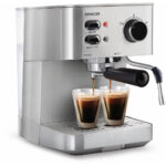 Makinë kafeje – Espresso / Cappuccino Sencor SES 4010SS, i argjendtë