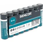 Bateri Sencor SBA LR6 8S AA Alk, 8 copë