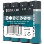 Bateri Sencor SBA LR6 4S AA Alk, 4 copë