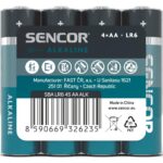 Bateri Sencor SBA LR6 4S AA Alk, 4 copë